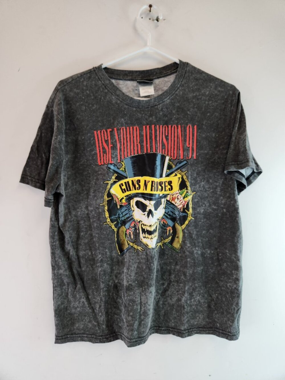 Guns N' Roses Use Your Illusion 91 Tour Stonewash T-Shirt Reproduction Large